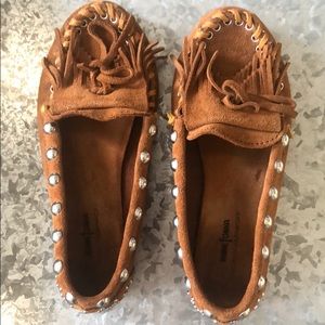 Moccasins brown leather